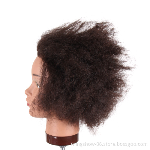 Afro mannequin head human hair, black mannequin head